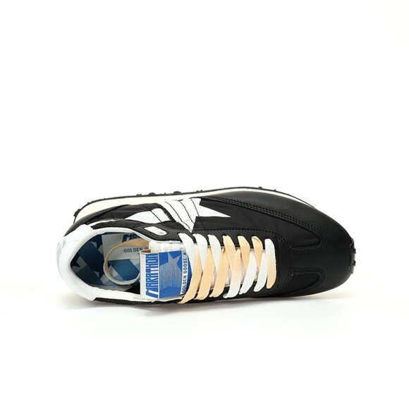 Black & White & Blue Marathon Sneakers By Golden Goose - Picture 7 of 8